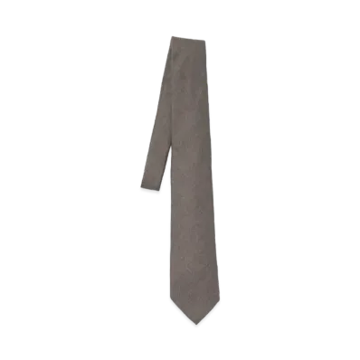 AURALEE Super Light Wool Tie "Top Brown"