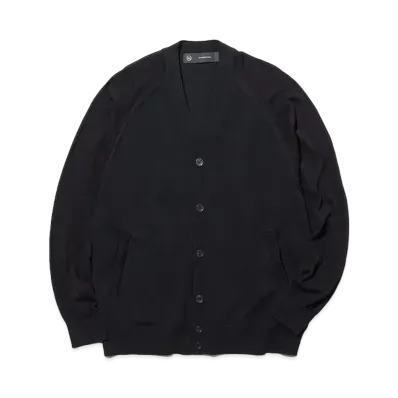 GU x UNDERCOVER Sheer Combination Knit Cardigan "Black"