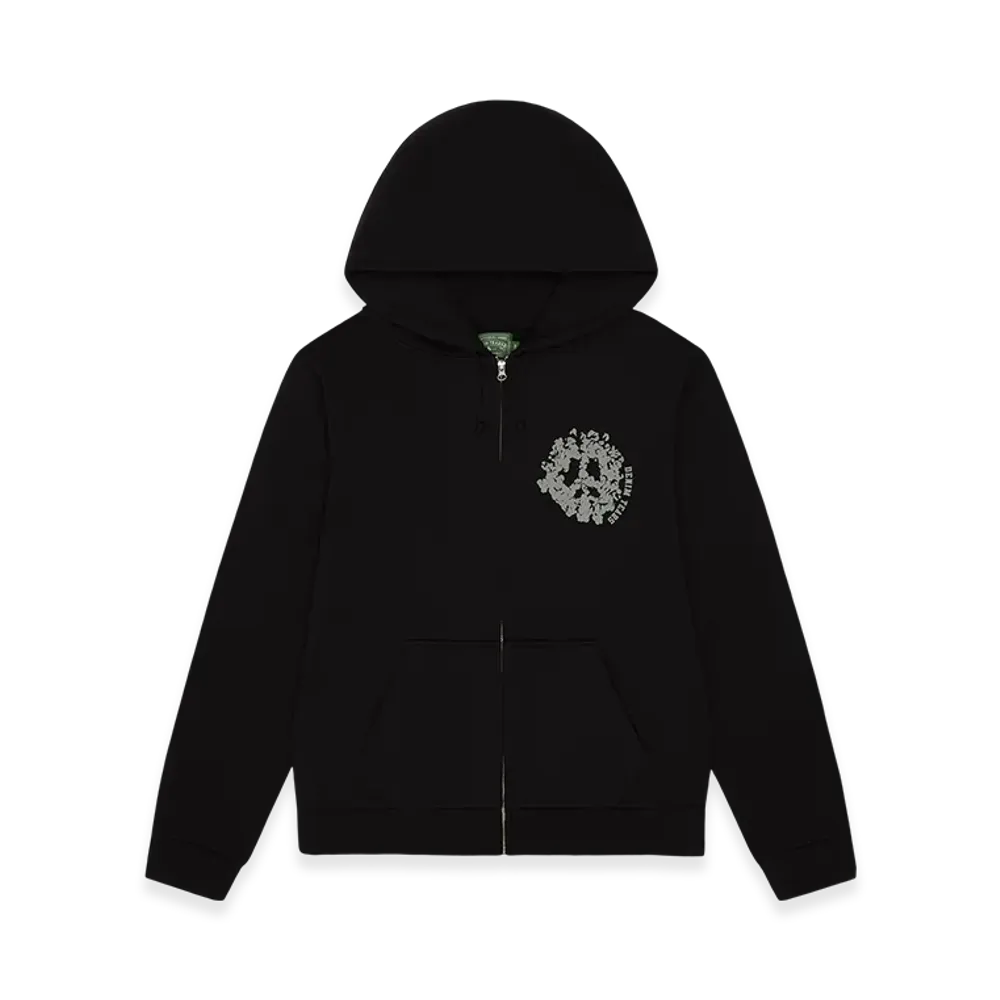 DENIM TEARS Denim University Zip Hoodie "Black"