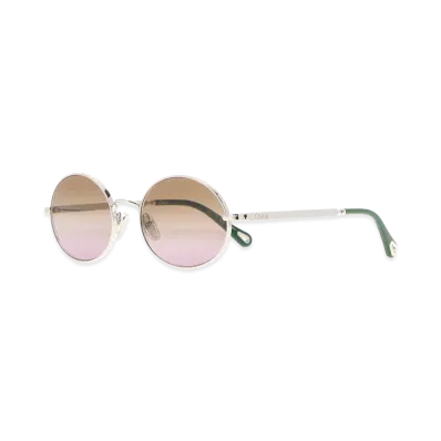 Chloe Women's Metal Sunglasses "Silver"