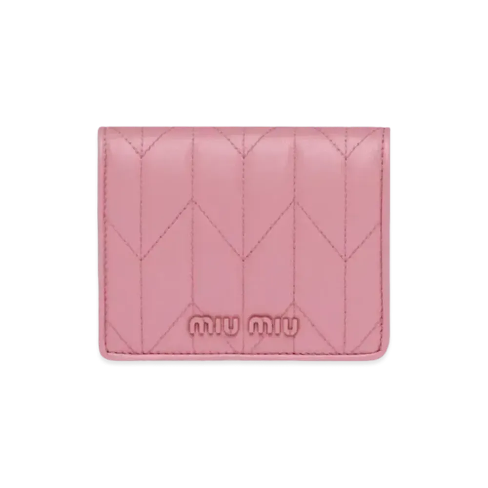 MIU MIU Nappa Leather Wallet "Pink"