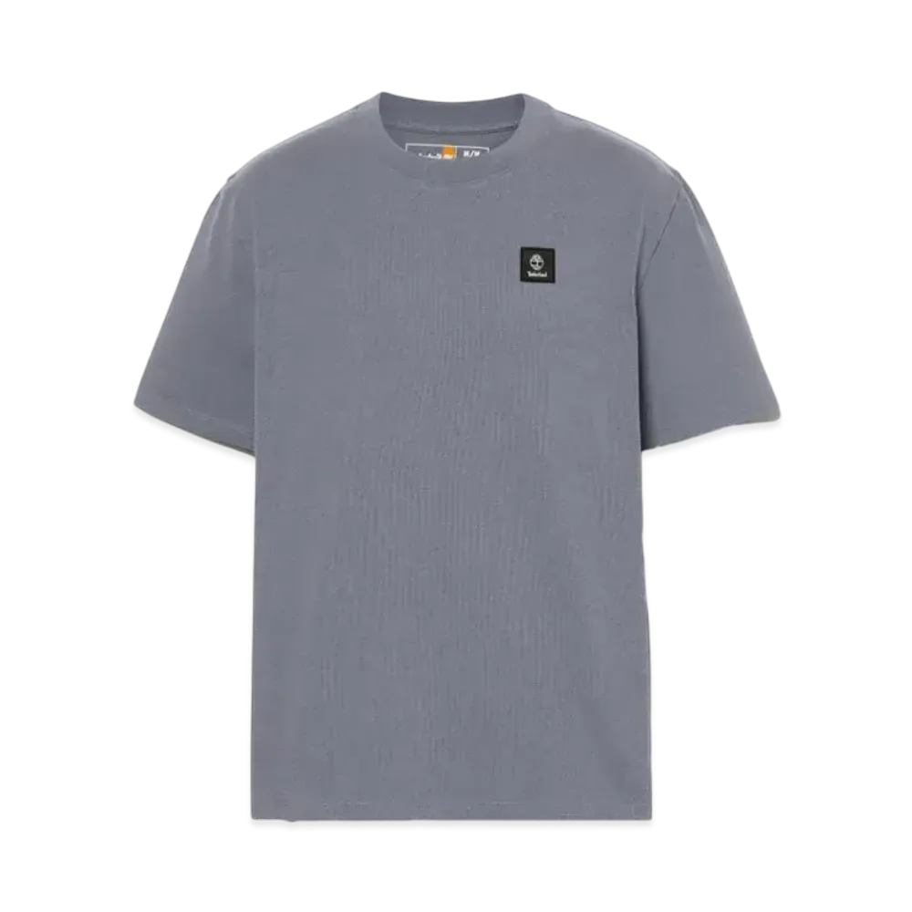 Timberland Men's Short Sleeve Woven Badge Tee "Medium Blue"