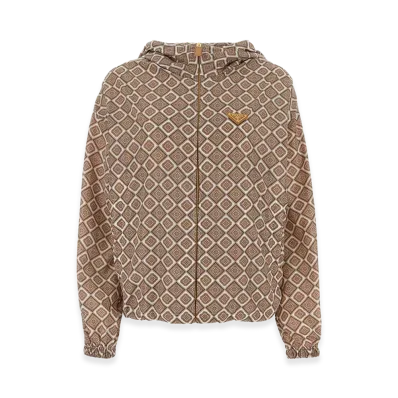 PRADA Women's Printed Nylon Windbreaker "Printed"