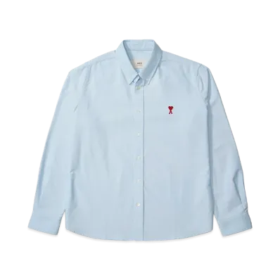 AMI PARIS 'Ami De Coeur' Shirt "Light Blue"