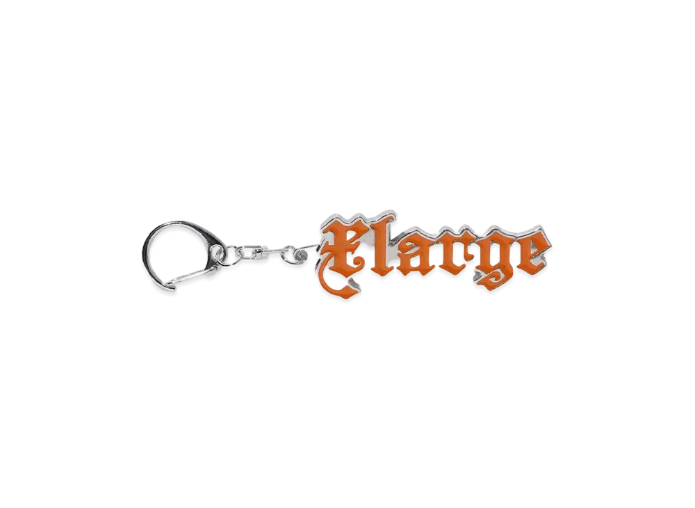 XLARGE OLD ENGLISH LOGO METAL KEYCHAIN "ORANGE"