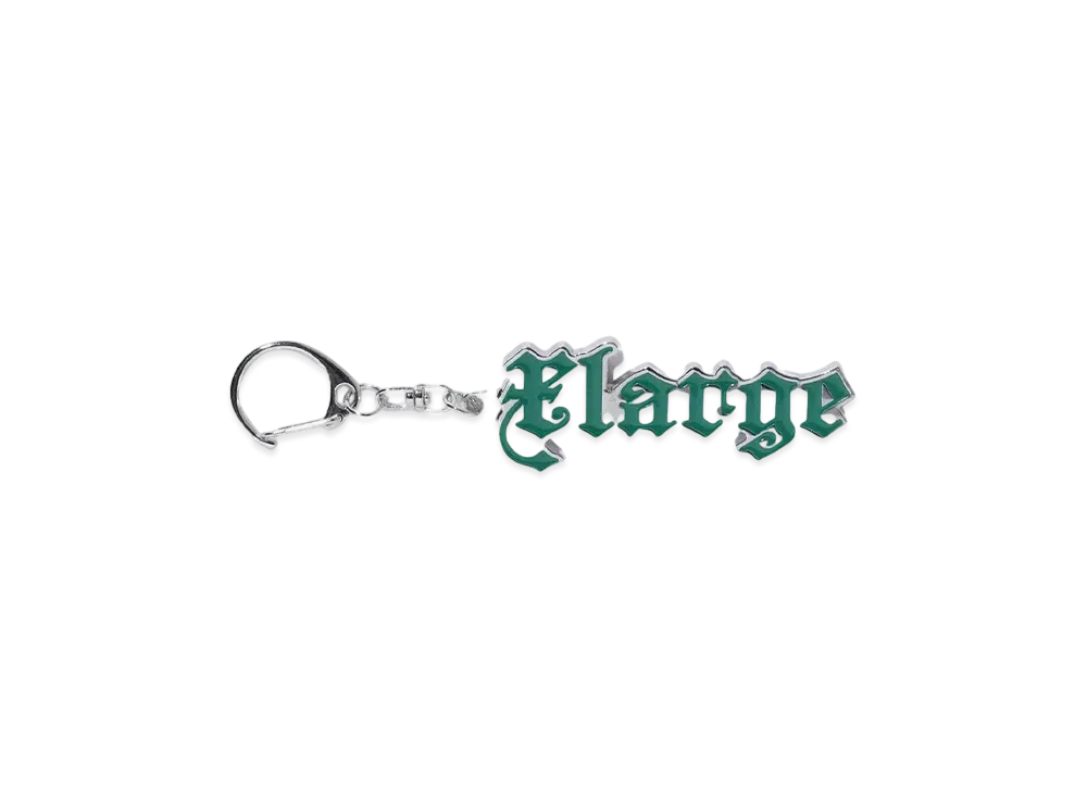 XLARGE OLD ENGLISH LOGO METAL KEYCHAIN "GREEN"