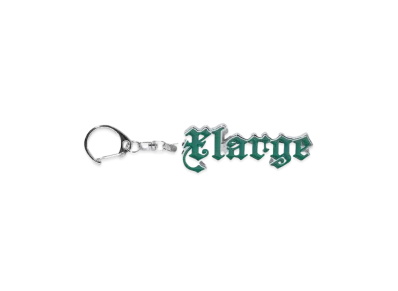 XLARGE OLD ENGLISH LOGO METAL KEYCHAIN "GREEN"