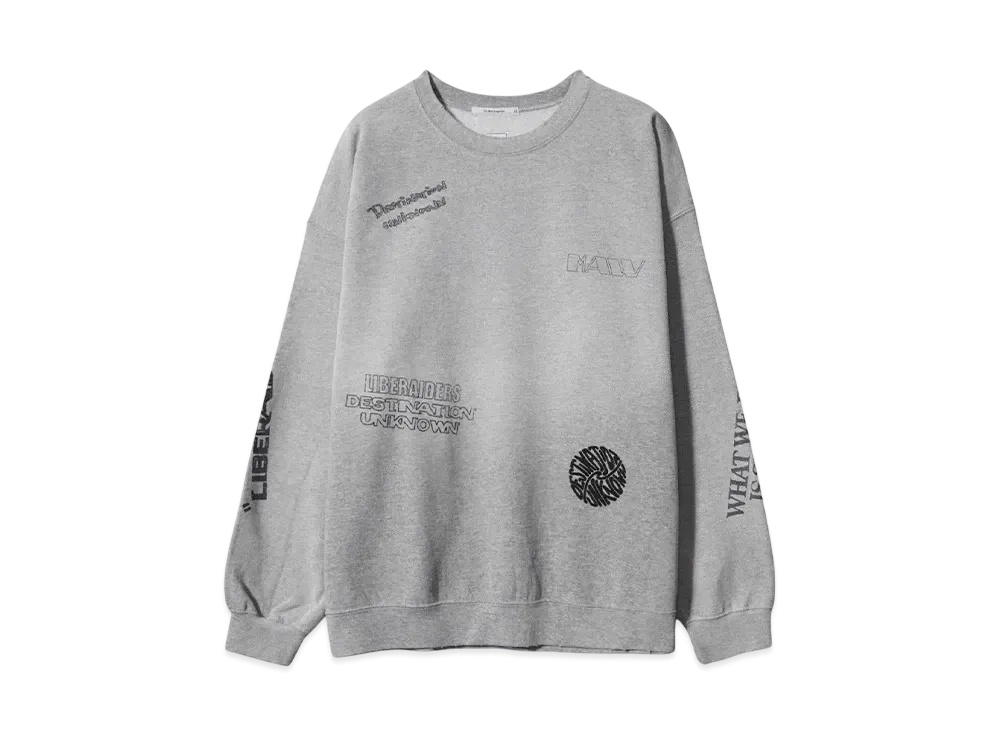 Liberaiders HANDWRITING PRINT "GRAY"