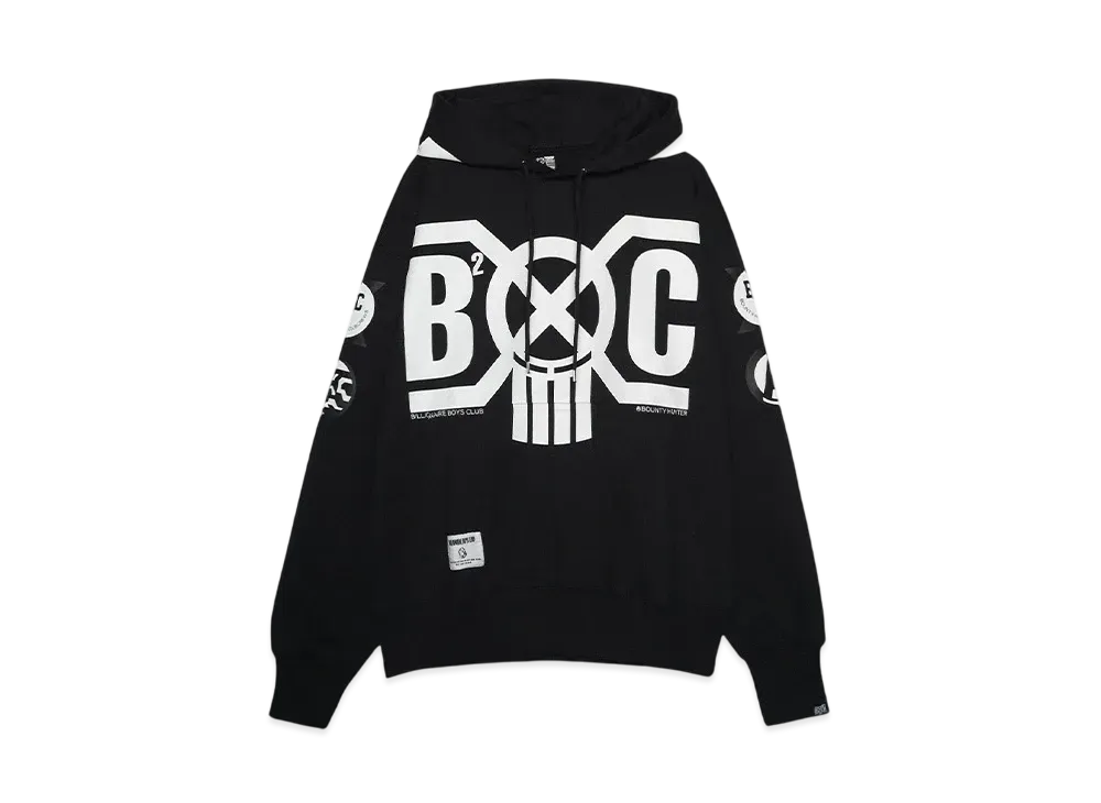 BOUNTY HUNTER x BILLIONAIRE BOYS CLUB COTTON HOODIE "BLACK"