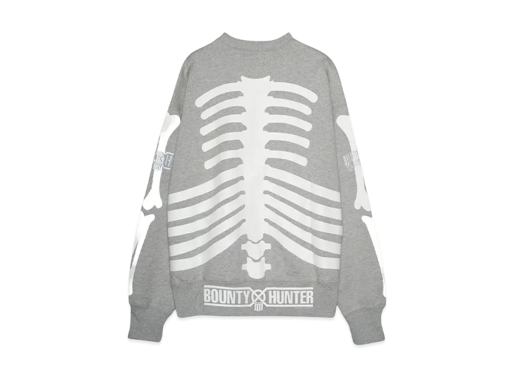 BOUNTY HUNTER x BILLIONAIRE BOYS CLUB COTTON SWEATSHIRT "GRAY"