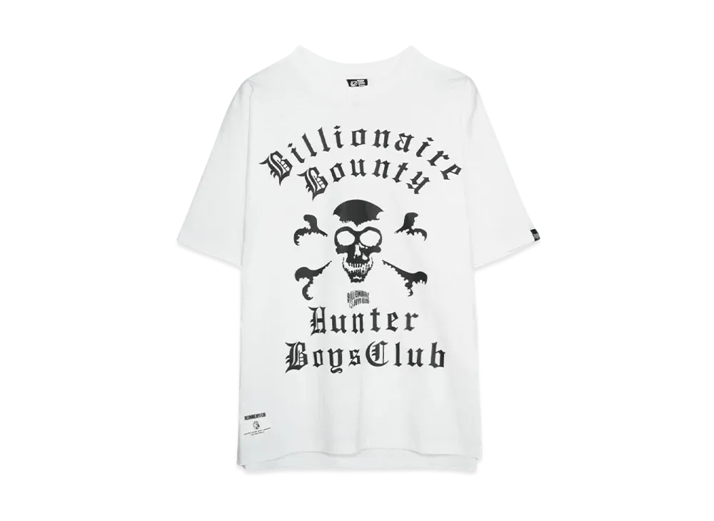 BOUNTY HUNTER x BILLIONAIRE BOYS CLUB COTTON T-SHIRT #1 "WHITE"