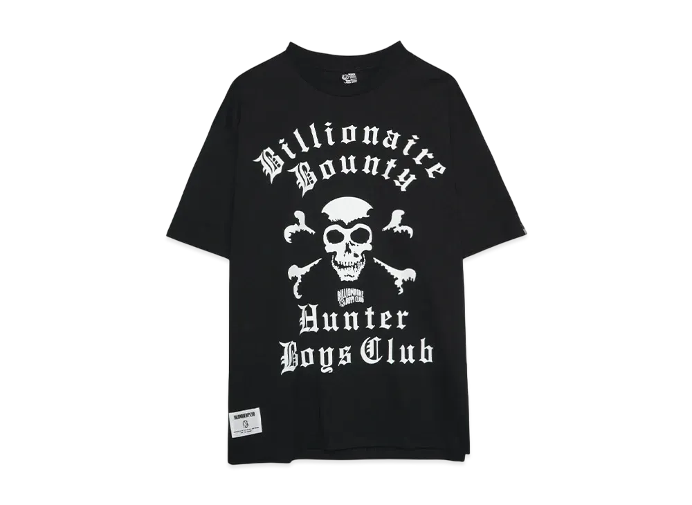 BOUNTY HUNTER x BILLIONAIRE BOYS CLUB COTTON T-SHIRT #1 "BLACK"