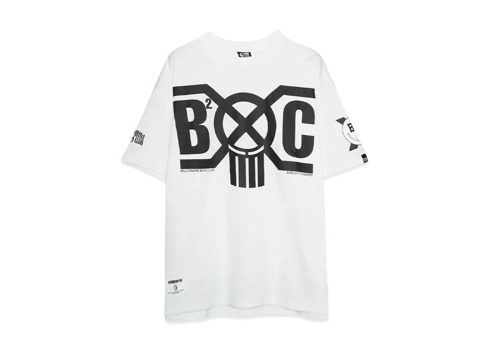 BOUNTY HUNTER x BILLIONAIRE BOYS CLUB COTTON T-SHIRT #2 "WHITE"