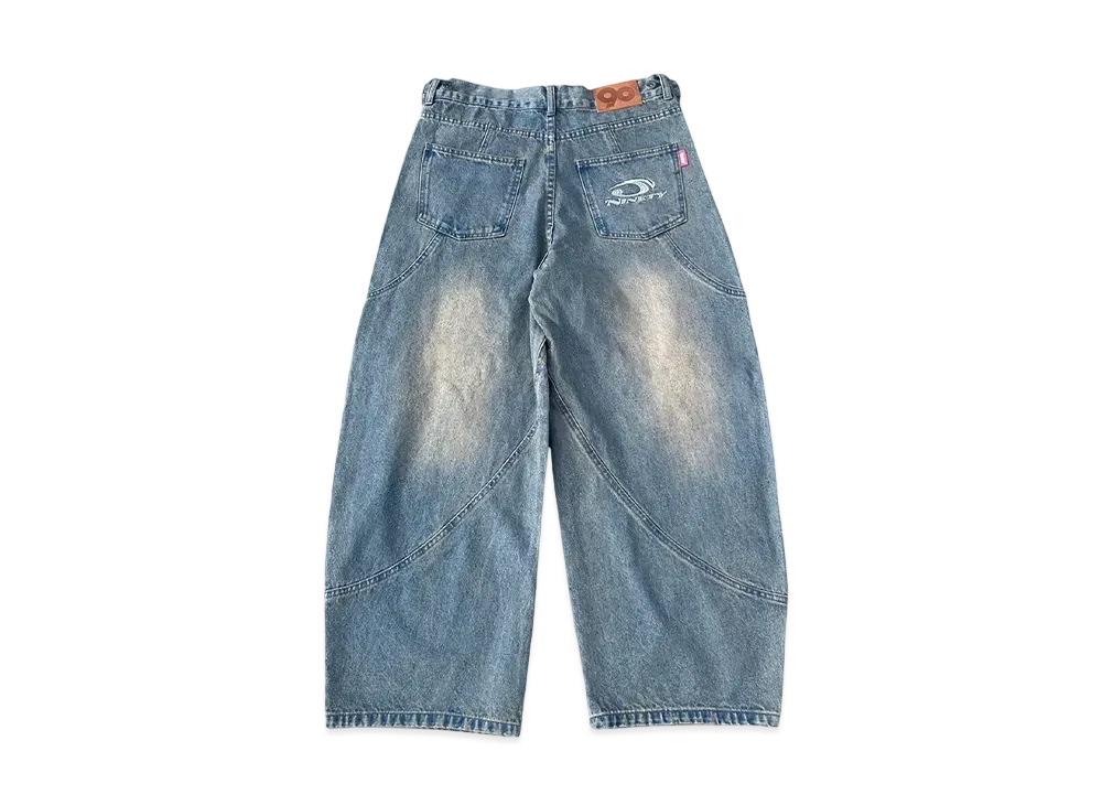 9090 Yoke Denim Ballon Pants "SAND BEIGE"