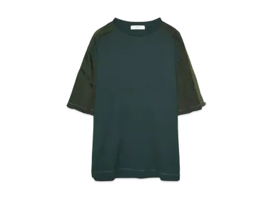 TOGA VIRILIS Garment dye T-shirt "GREEN"