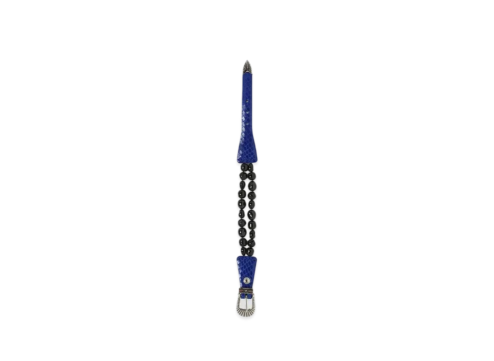 TOGA VIRILIS Pearl bangle "BLACK"