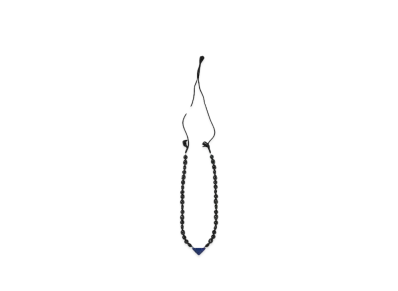 TOGA VIRILIS Triangle pearl necklace "BLACK"