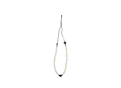 TOGA VIRILIS Triangle pearl necklace "WHITE"