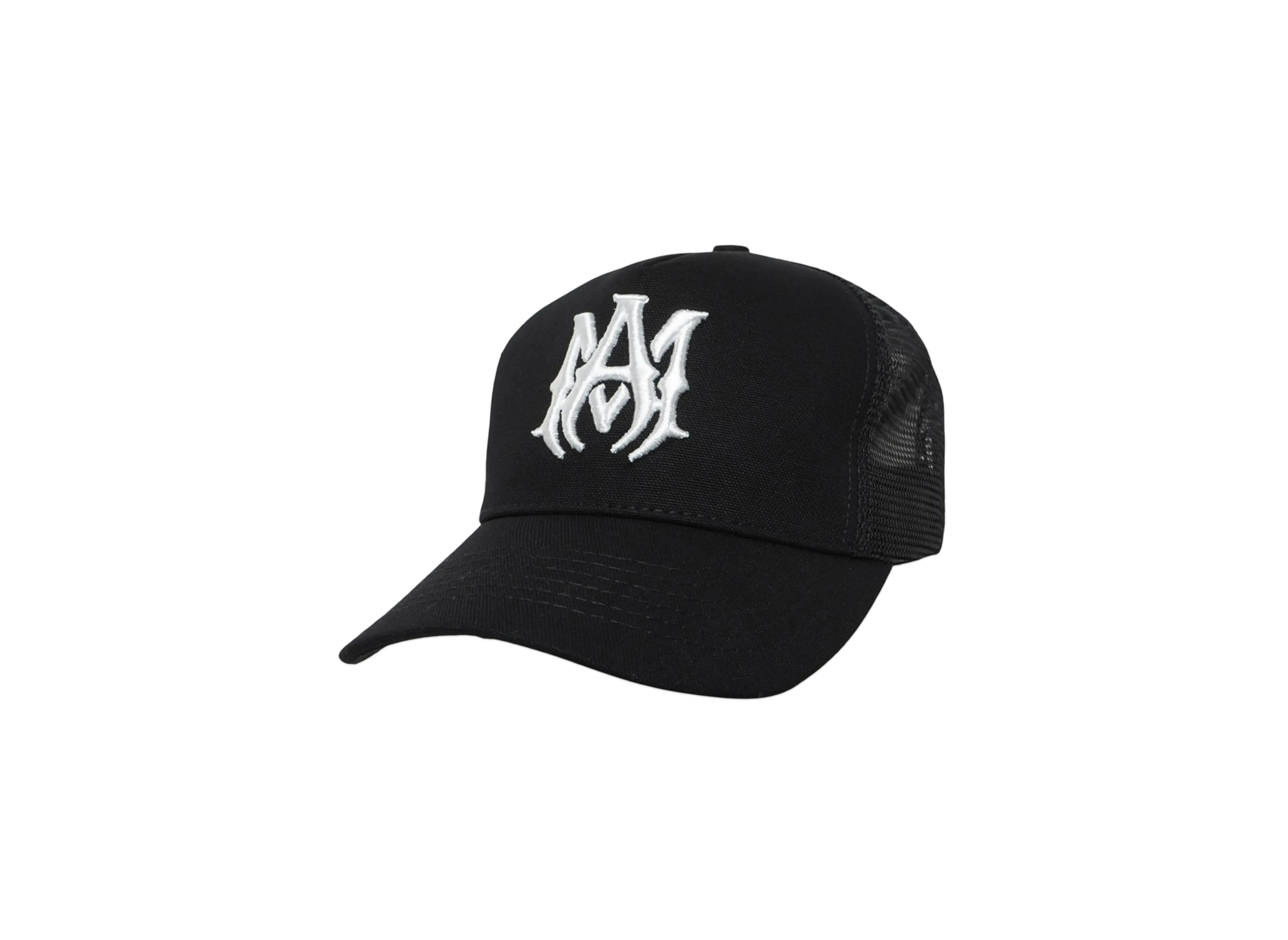 AMIRI MA Logo Trucker Hat "BLACK/WHITE"