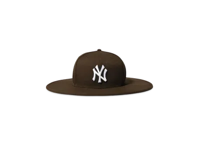HOME GAME NEW YORK YANKEES CO FITTED LONG BRIM HAT "WALNUT"
