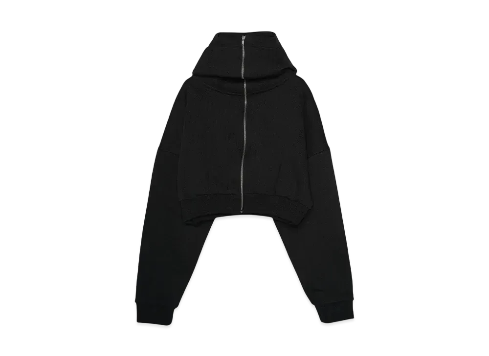 Entire Studios CROPPED FULL ZIP "SOOT"