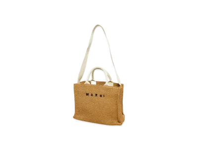 MARNI SMALL BASKET "RAW SIENNA/NATURAL"