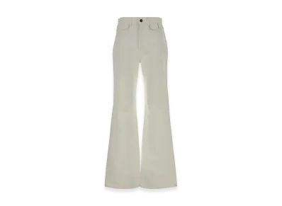 Chloe Women's Jeans Flare A Vita Alta In Denim "White"