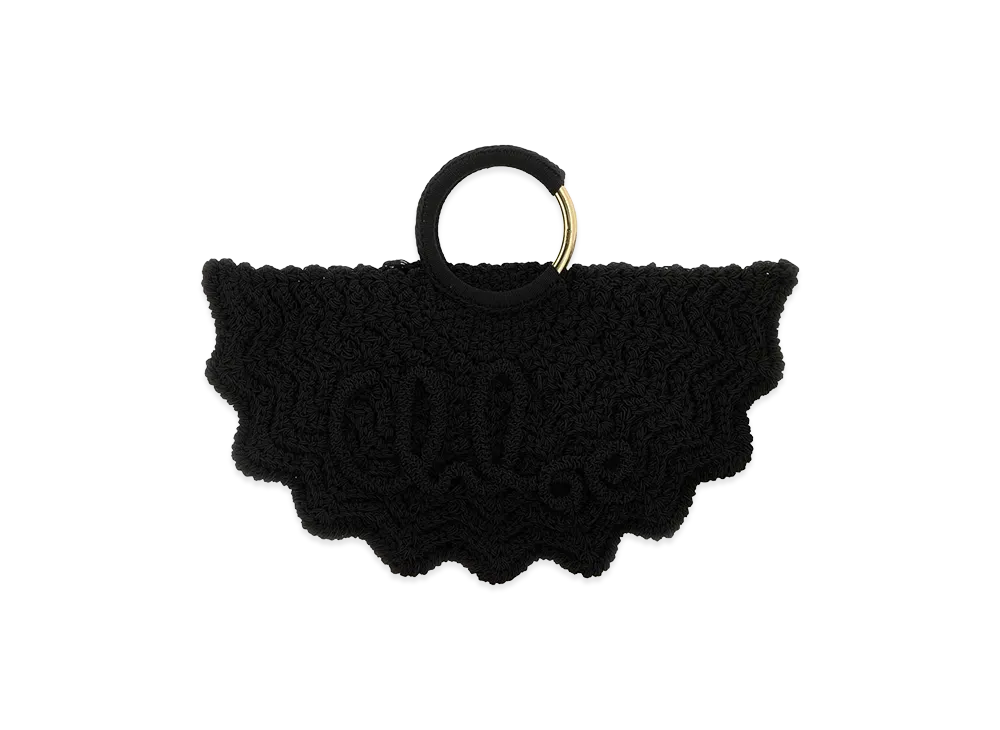 Chloe Women's Fabric Small Bracelet Paravent Handbag "Black"