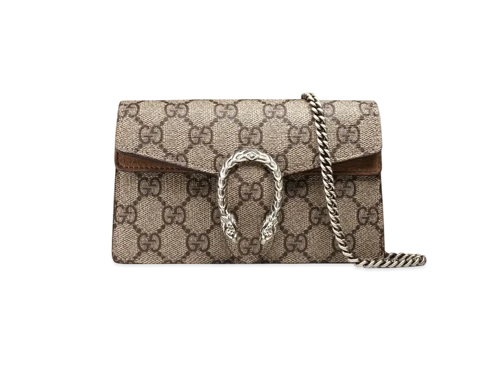 GUCCI Dionysus GG Supreme Super Mini Bag "GG Supreme Canvas"