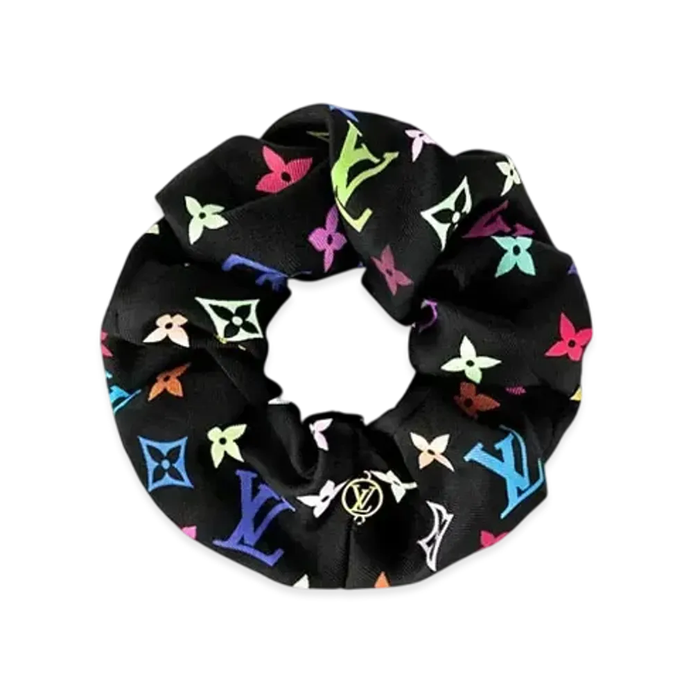 Louis Vuitton x Takashi Murakami Monogram Multicolor Chouchou "Noir"
