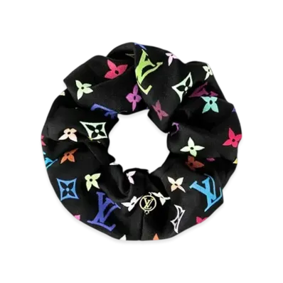 Louis Vuitton x Takashi Murakami Monogram Multicolor Chouchou "Noir"
