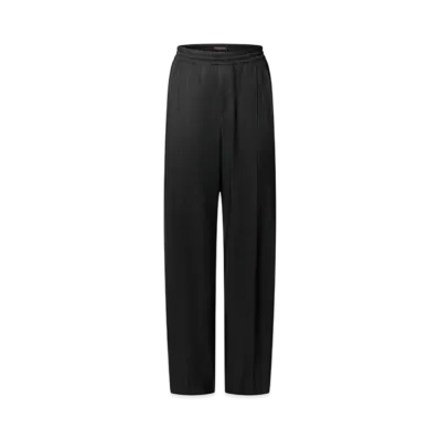 Louis Vuitton Bead-Embellished Silk Pajama Pants "Noir"