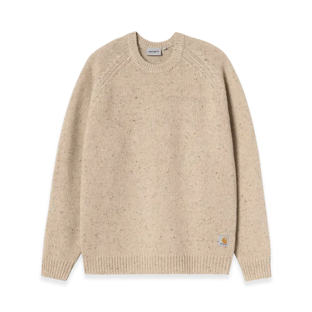 Carhartt WIP Anglistic Sweater "Speckled Fleur de Sel"