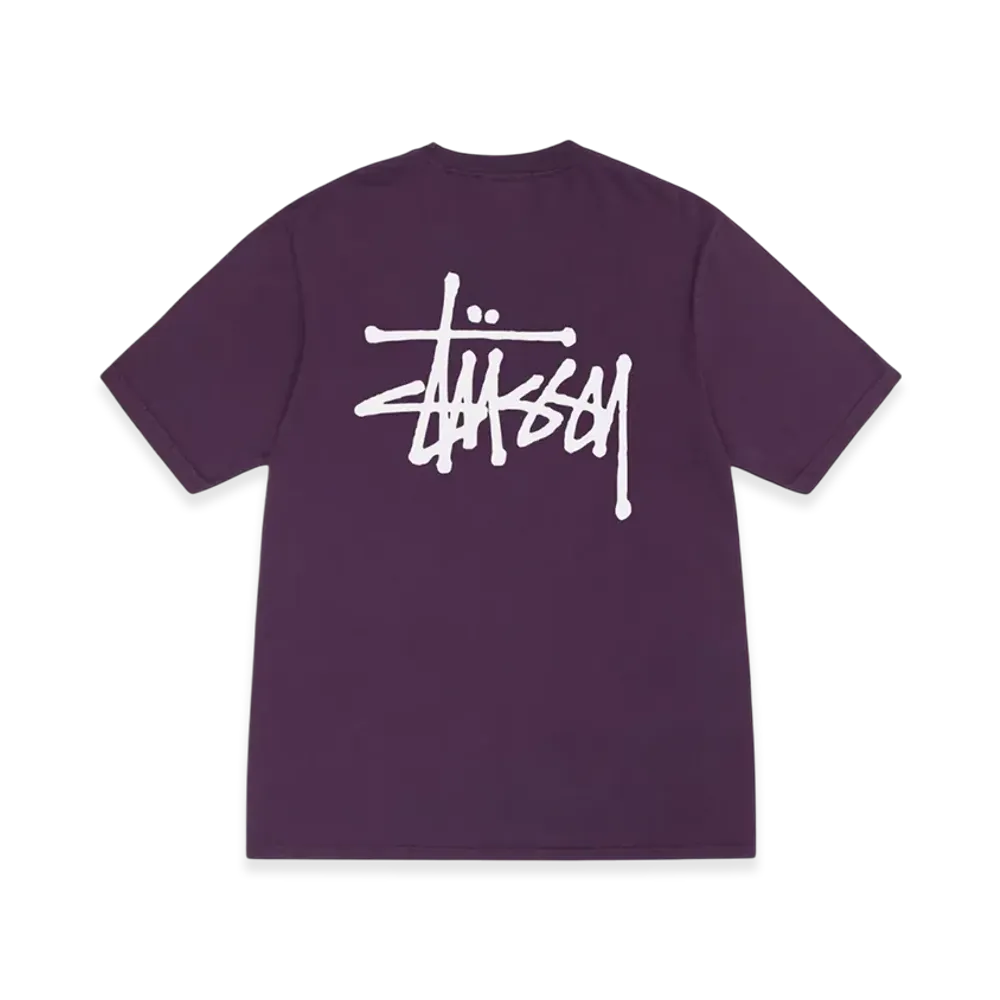 Stussy Basic Stussy Pigment Dyed Tee 2023 "Purple"