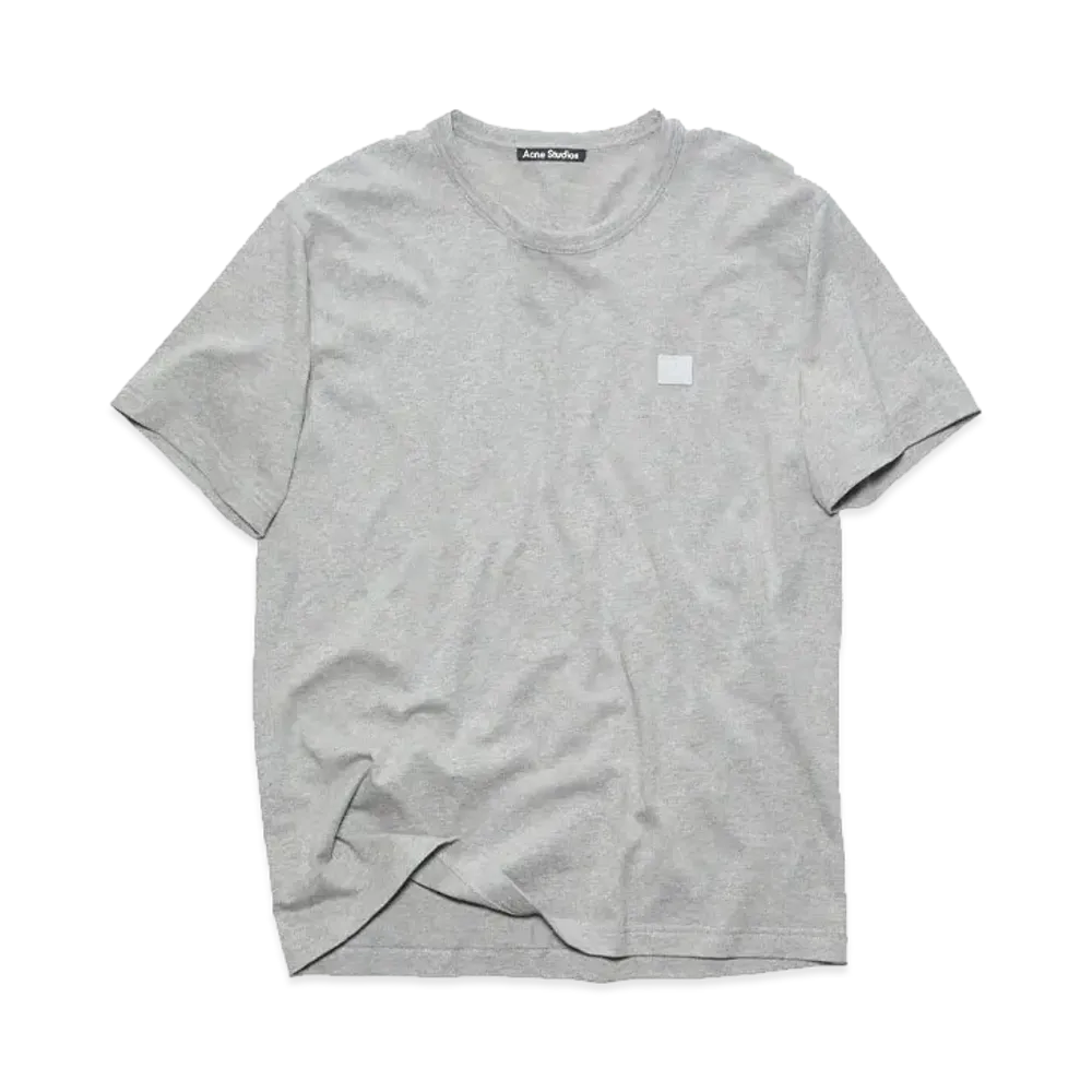 Acne Studios Crew Neck T-Shirt Regular Fit "Light Gray Melange"