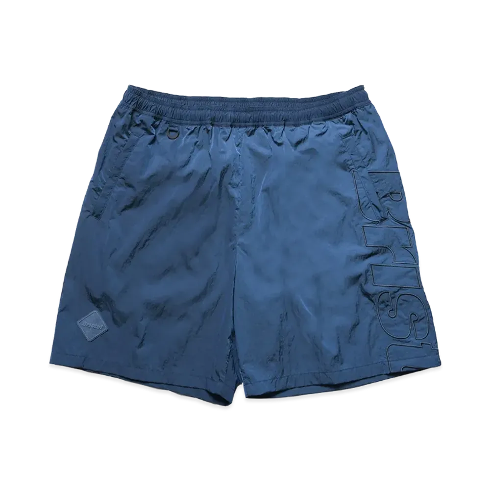 F.C.Real Bristol Big Logo Nylon Easy Shorts "Blue"