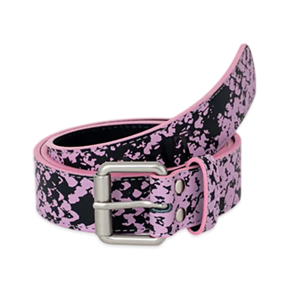 BoTT Python Printed Leather Belt "Pink"