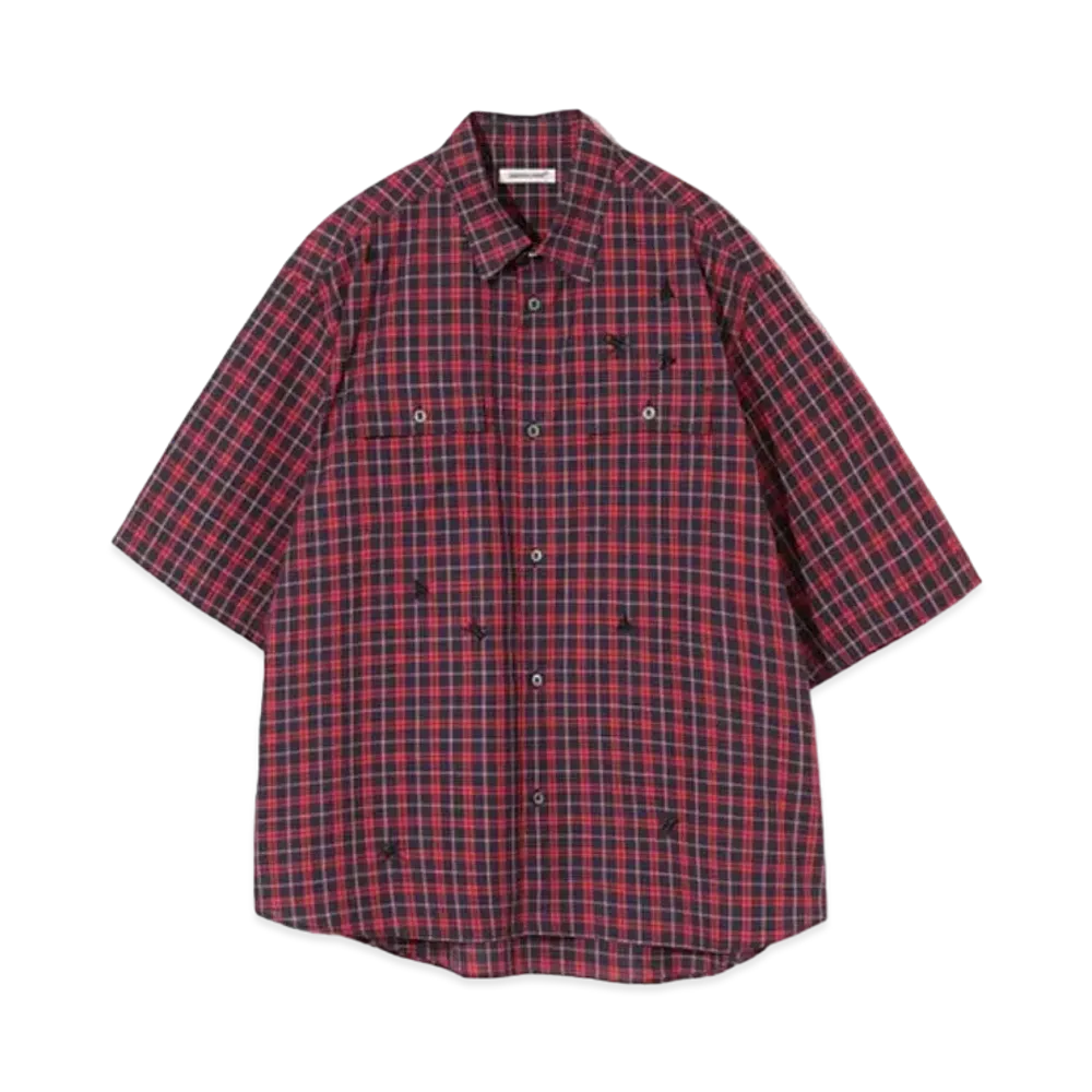 UNDERCOVER Cotton Shirt "Red CK"