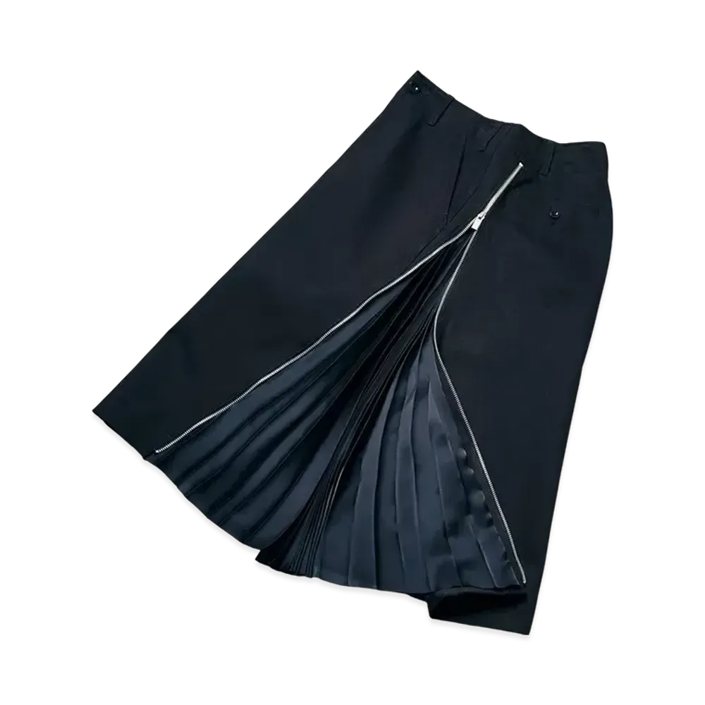 sacai Cotton Chino Skirt "Black"