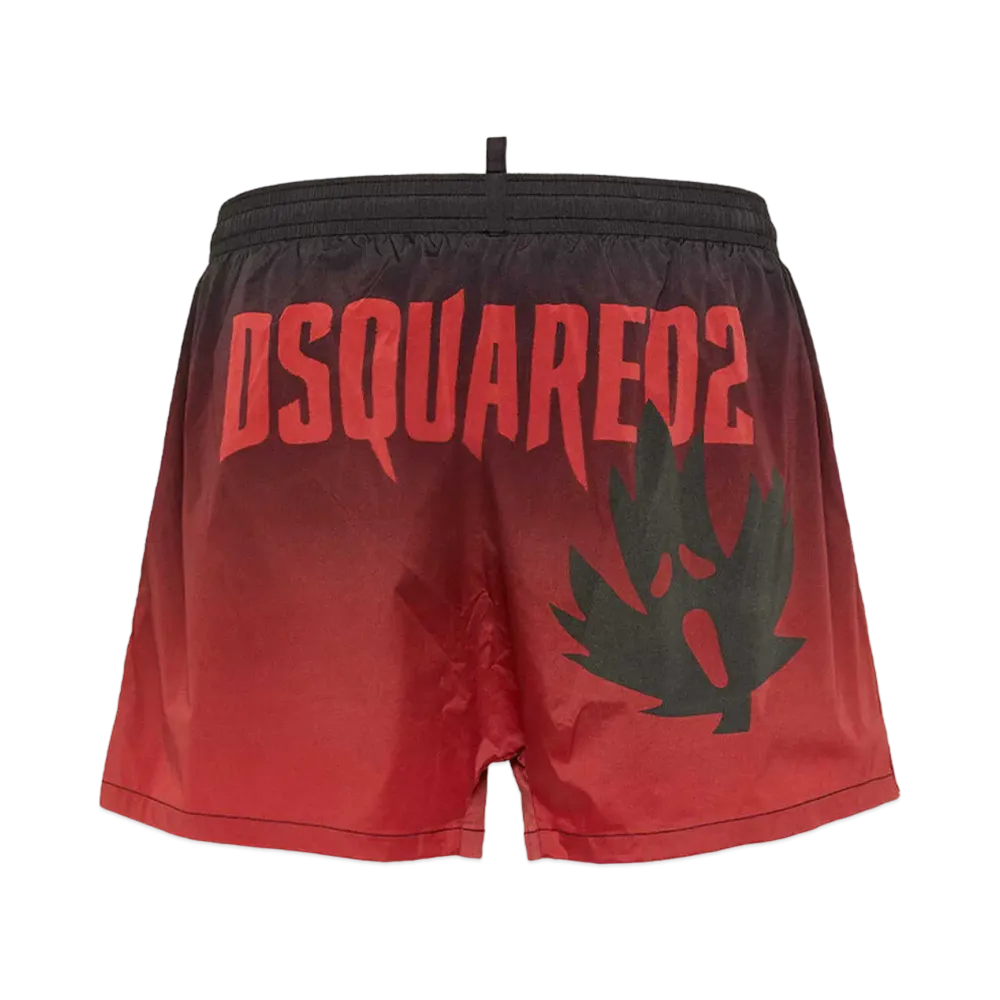 Dsquared2 Swim Boxer Midi #1 "Bordeaux/Red"