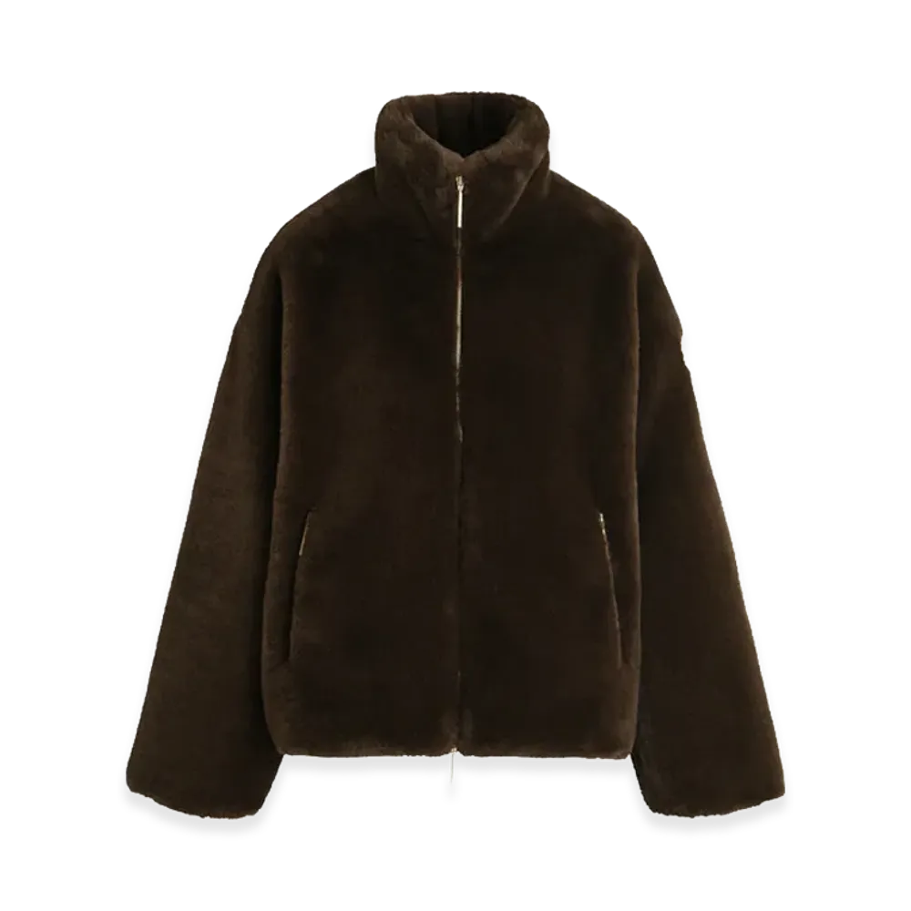 TATRAS Women's Barbra Boa Blouson "Brown"