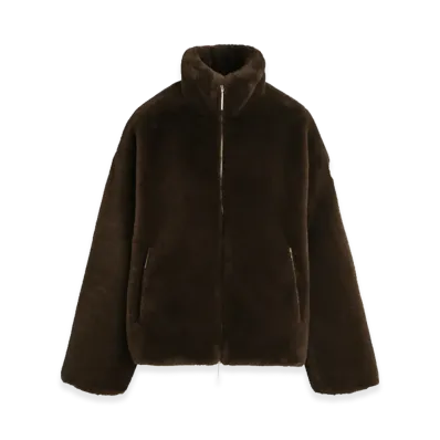 TATRAS Women's Barbra Boa Blouson "Brown"