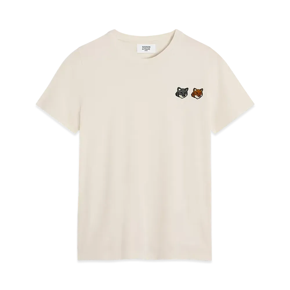 Maison Kitsune Double Bold Fox Head Regular T-shirt "Latte"