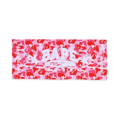 A BATHING APE ABC Camo Sport Towel "Pink"