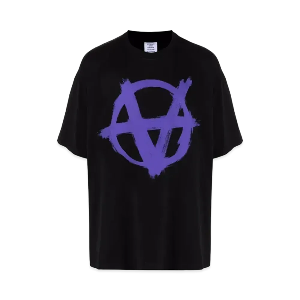 VETEMENTS Anarchy T-shirt "Black Purple"