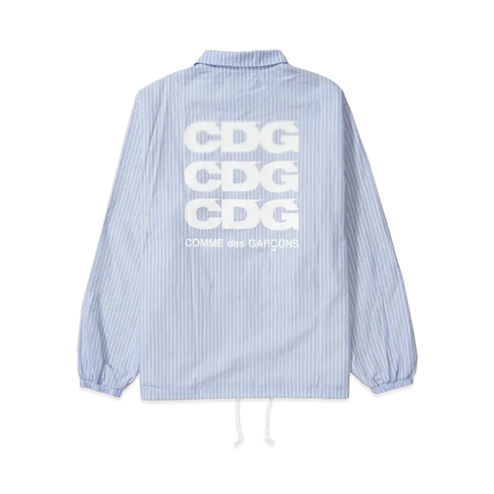 COMME des GARCONS CDG Coach Jacket Cotton Stripe "Blue"