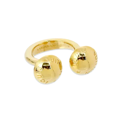 Louis Vuitton Bergstadi Monogram Ring "Gold"