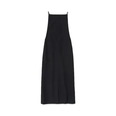 AURALEE Tropical Wool Kid Mohair Dress "Black"