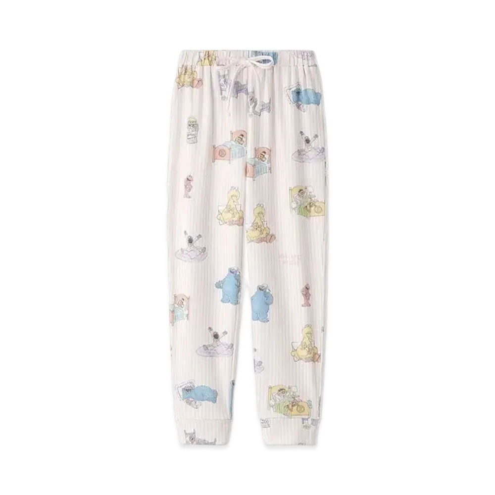 GELATO PIQUE x Sesame Street All-Over Pattern Long Pants (Kids) "Pink"