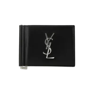 Saint Laurent Leather Card Holder "Black"